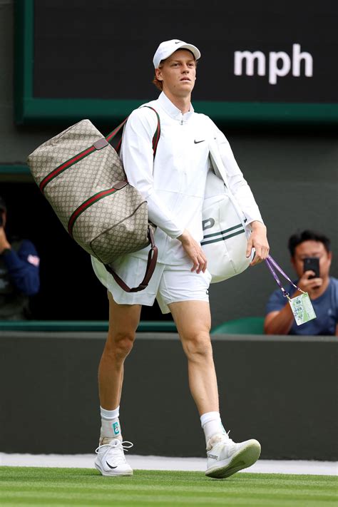 jannik sinner wimbledon gucci|jannik sinner bag.